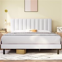 Queen Bed Frame  Molblly Bed Frame Queen with Upho