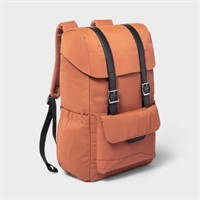 Fitted Flap Backpack Amber Brown