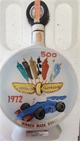 1972 Indianapolis 500 Hand Painted Decanter