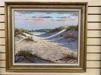 Seascape Painting Oil on Canvas, Signed, Frontiero