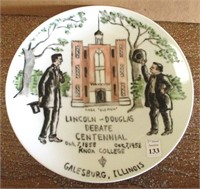 1958 Lincoln Douglas Debate Plate Knox College