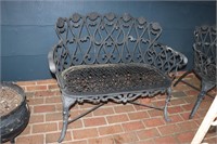 Patio bench and chair