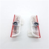 2pcs shadow light led car logo lights for