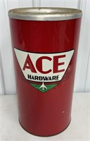 Vintage Ace Hardware Metal Trash Can / Ashtray