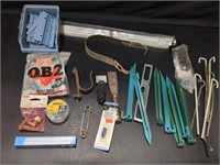 Tent pegs, ear plugs, drawer slides, misc others