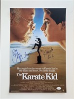 The Karate Kid Ralph Macchio signed mini poster JS