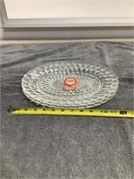 3 Crystal Fire-King Platters "Bubble" Design w/