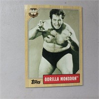 2007 Topps Heritage WWE Card - Gorilla Monsoon #81