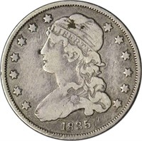 1835 CAPPED BUST QUARTER - FINE