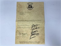 Autograph COA Harry Potter Letter