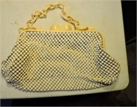 Vintage purse with beads and French ivory trim