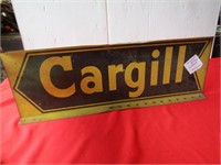 ARROW CARGILL POST TOP TIN SIGN,DS, 8" X24"