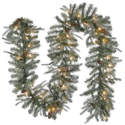 National Tree Co Pre-Lit Xmas Garland  9 Feet