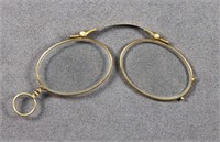 Antique 14K Gold Prince Nez Glasses