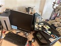 Computer Printer and Contents on Desk