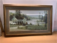 W. SAUNDERS FRAMED AND MATTED ARTWORK