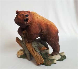 Danbury Mint Grizzly Bear Sculpture Figure