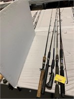 GROUP OF FISHING RODS ONLY