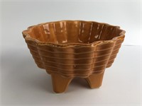 Cookson Pottery 4-Footed Orange Planter