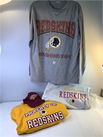 Redskins Hoodie, Signed Cap, T Shirt & Sweat Shirt