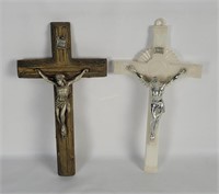 2 Vintage Crucifixes