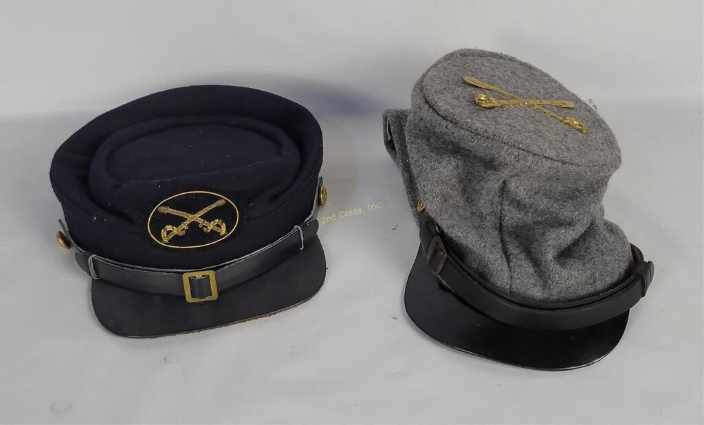2 Civil War Reproduction Hats