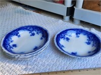 (5) Johnson Brothers Blue Bowls