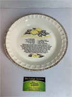 Jeanette Royal China Lemon Meringue Pie Plate