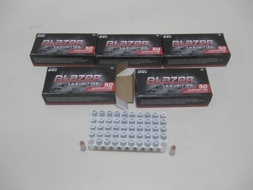 Blazer 9mm Ammo 250 Rounds
