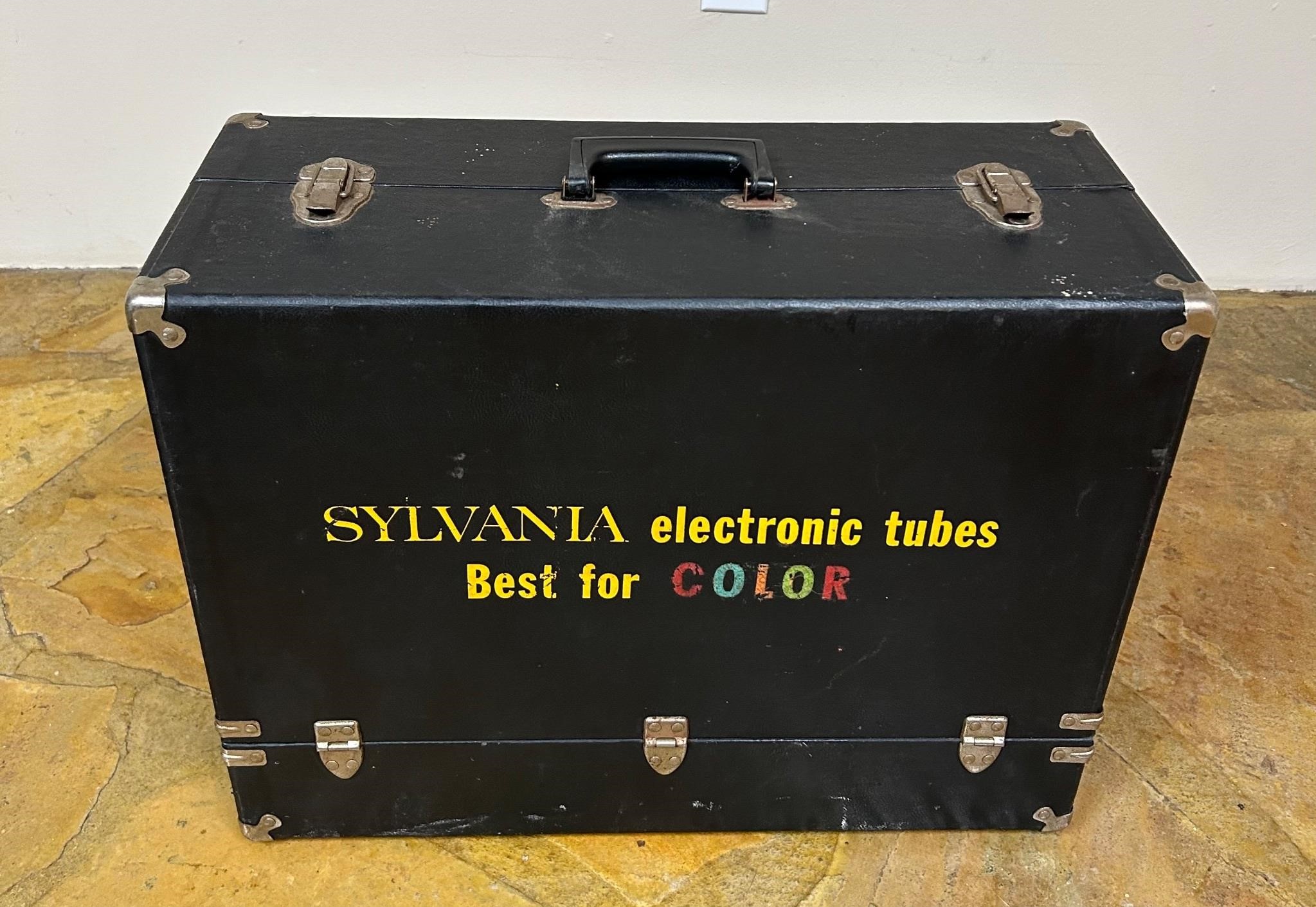 Vintage Case of Sylvania Electronic Tubes