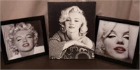 3 Pc Marilyn Monroe Prints