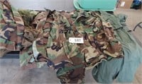 Military Uniforms in Tote/Lid