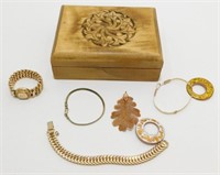 Estate Jewelry in Beautiful Wood Carved Jewelry