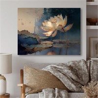 "Vintage Lotus At Dawn" on Canvas 40"x30" $202