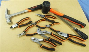 10 PC SET OF TACTIX AND HAUS PLIERS AND MORE