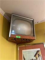 VTG MID CENTURY TV TELEVISION MOUNTED NOTE