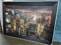 37x52 framed NYC nightlife view!!