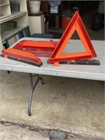 Three magnetic safety triangles