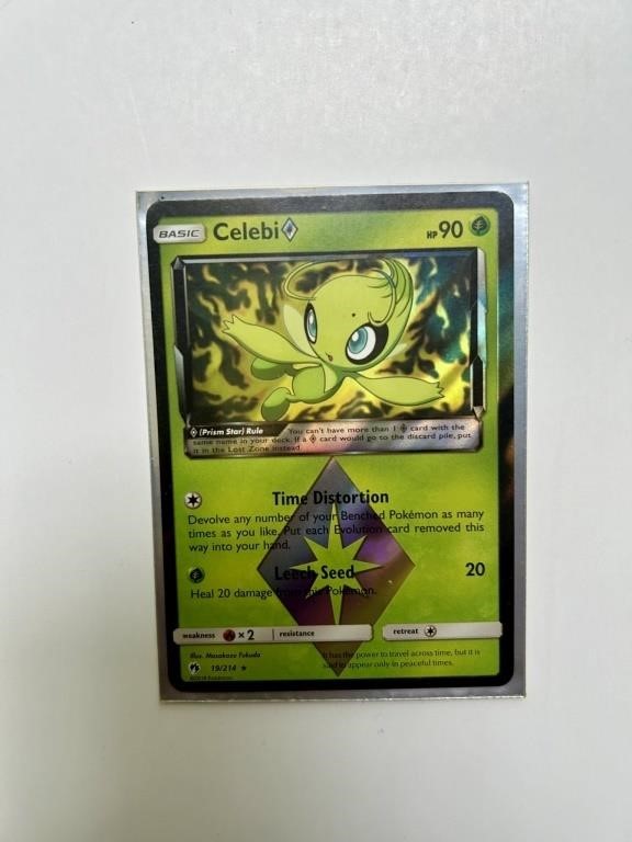 Celebi Prism Star 19/214 Holo Pokemon Card