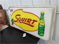 Vintage Squirt Hard Plastic Sign