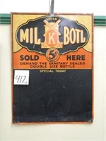 Mil K Botl Tin Chalkboard Sign (18x24)