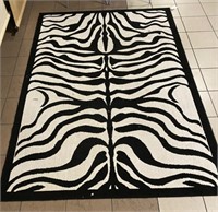 ZEBRA PATTERN AREA RUG