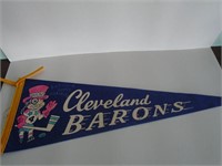 VINTAGE CLEVELAND BARONS PENNANT / SEE PICS