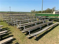 (2) 7 ROW CROWD BLEACHERS