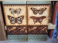 Two Butterfly Farmhouse Decor Prints