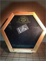 W. R. CASE & SONS OAK CASE XX KNIFE DISPLAY