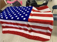 Queen Size American Flag Bed Spread / Blanket