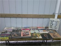 Vtg country LPs & white crate