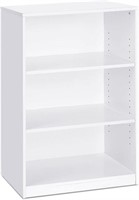 Simple Home 3-Tier Adjustable Shelf Bookcase