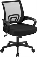 B9162  Yaheetech Ergonomic Computer Chair, Mid Bac
